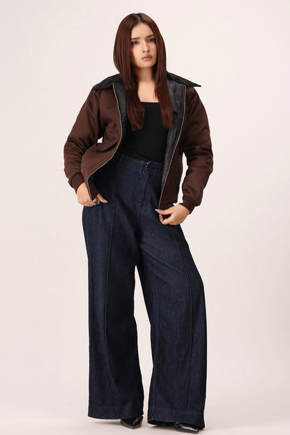Brown Twill Jacket - W