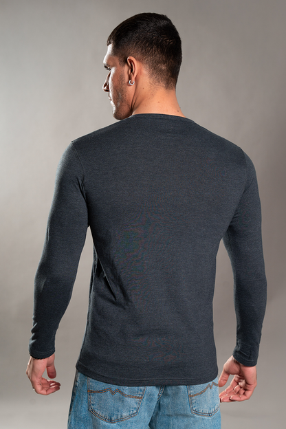 Charcoal Henley