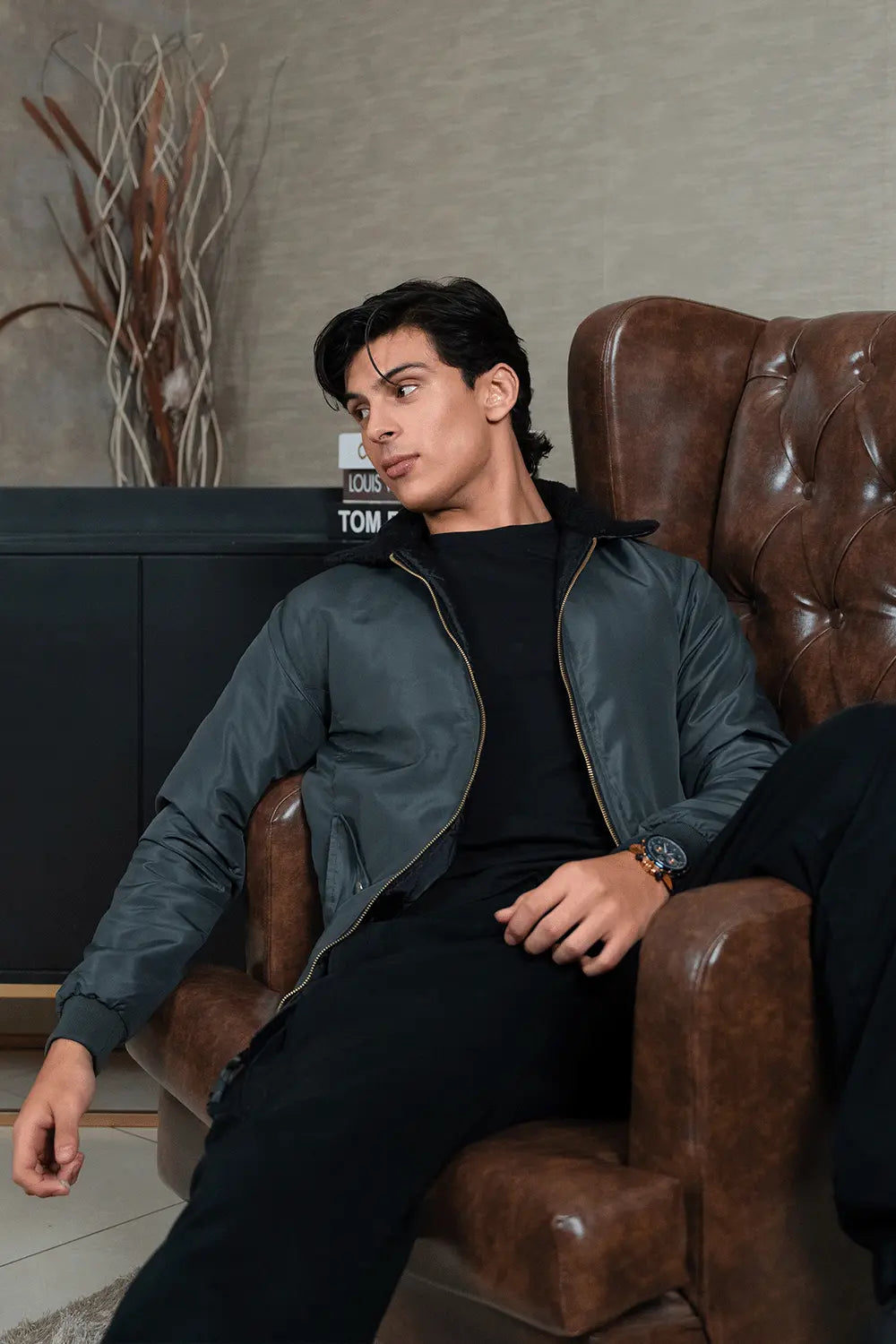 Charcoal Sherpa Jacket