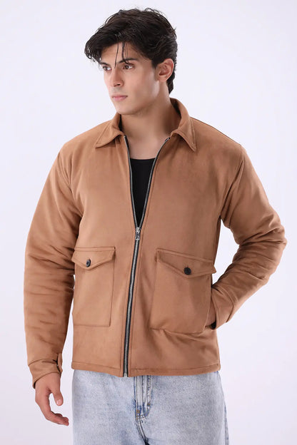 Camel Suede Jacket