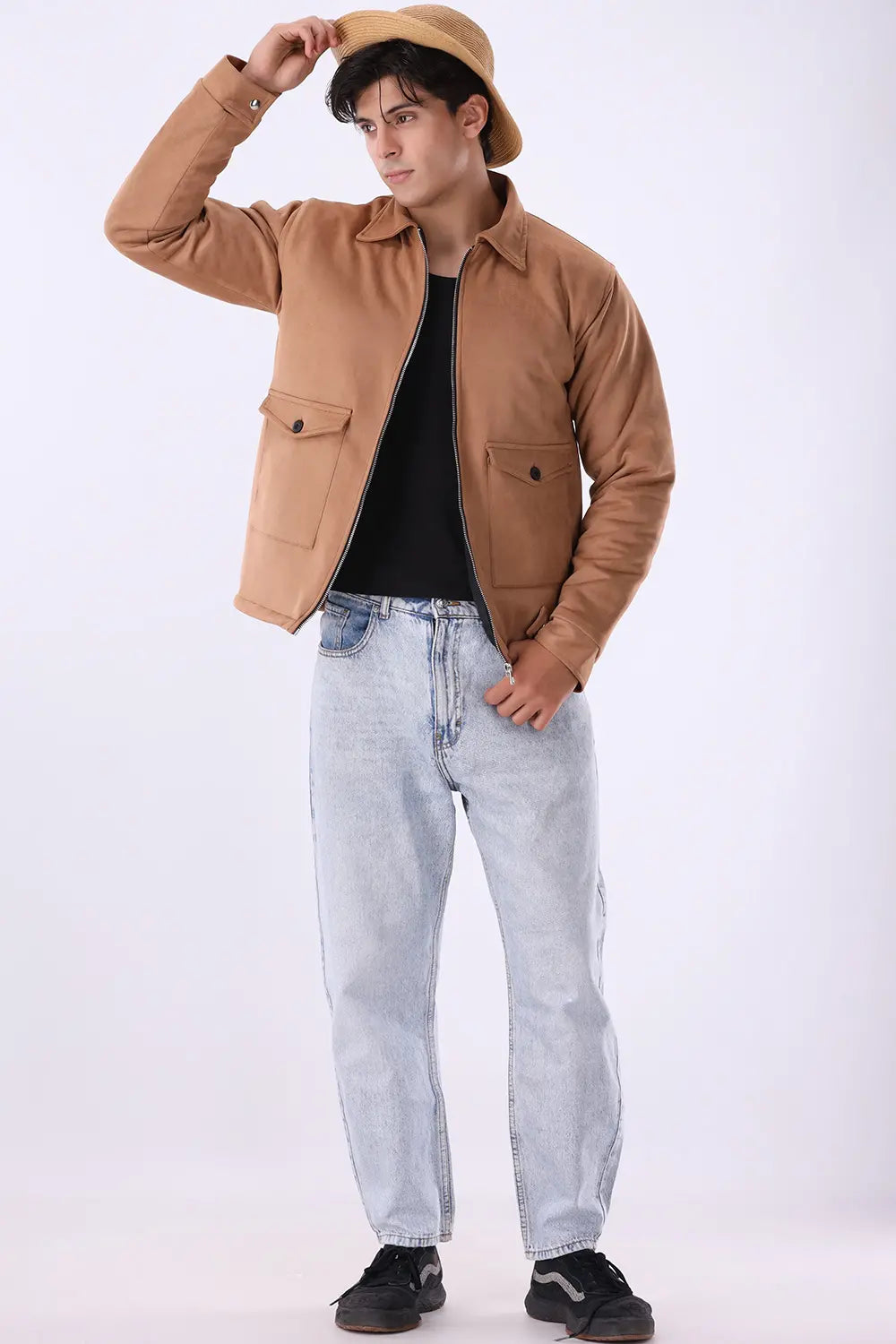 Camel Suede Jacket