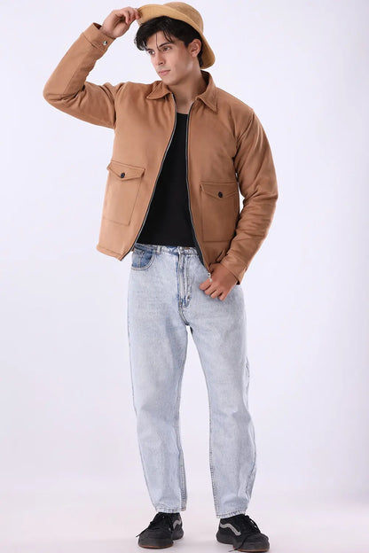 Camel Suede Jacket