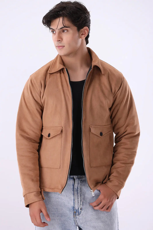 Camel Suede Jacket