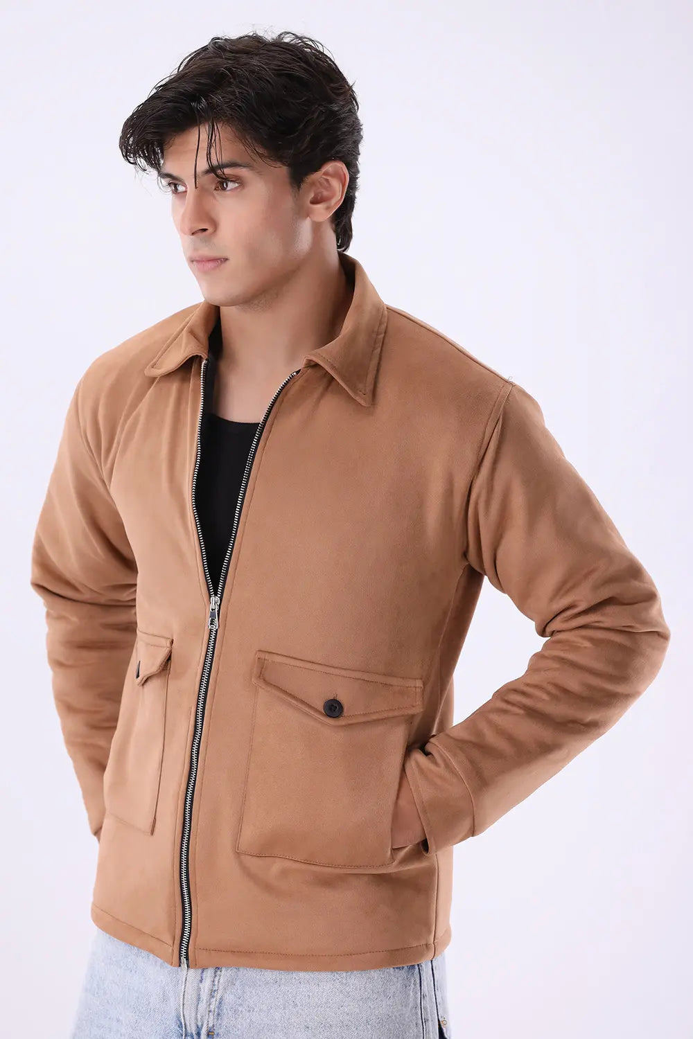 Camel Suede Jacket