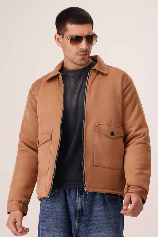 Camel Suede Jacket