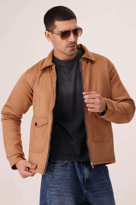 Camel Suede Jacket