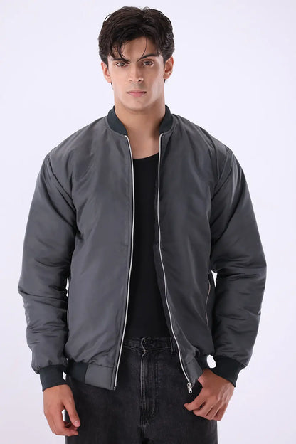 Charcoal Bomber Jacket