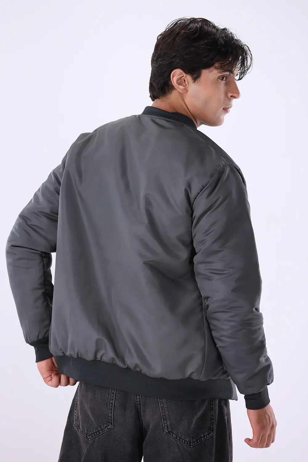 Charcoal Bomber Jacket