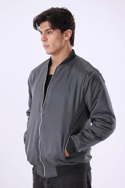 Charcoal Bomber Jacket