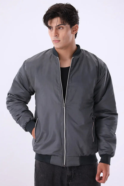 Charcoal Bomber Jacket