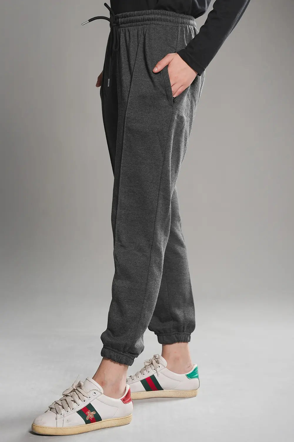 Charcoal Pleated Trousers -  W