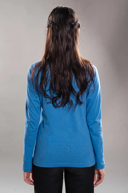 Dodger Blue Square Neck