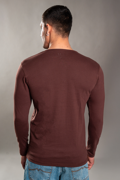 Brown Henley