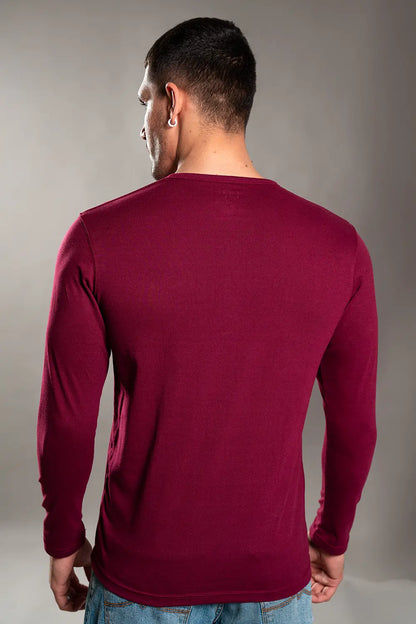 Maroon Henley