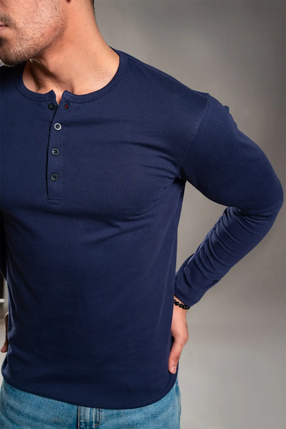 Navy Blue Henley