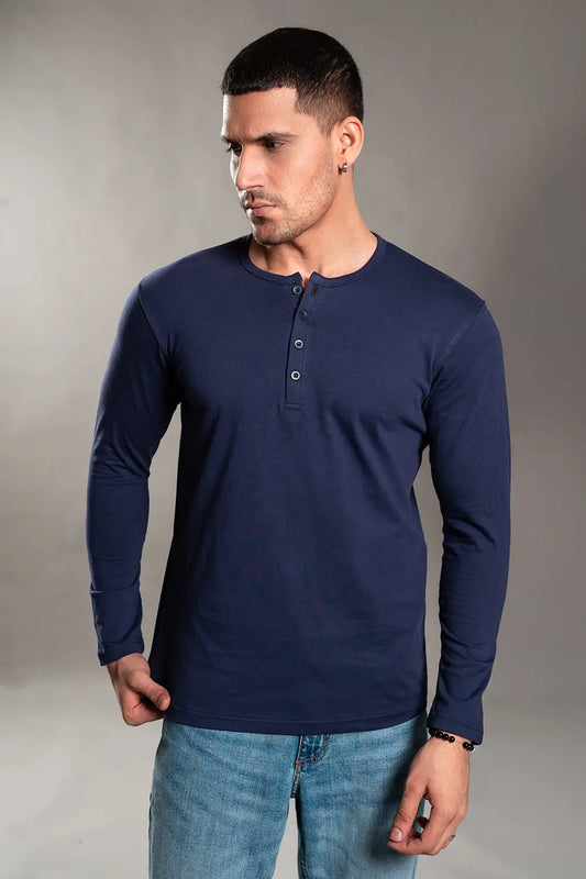 Navy Blue Henley