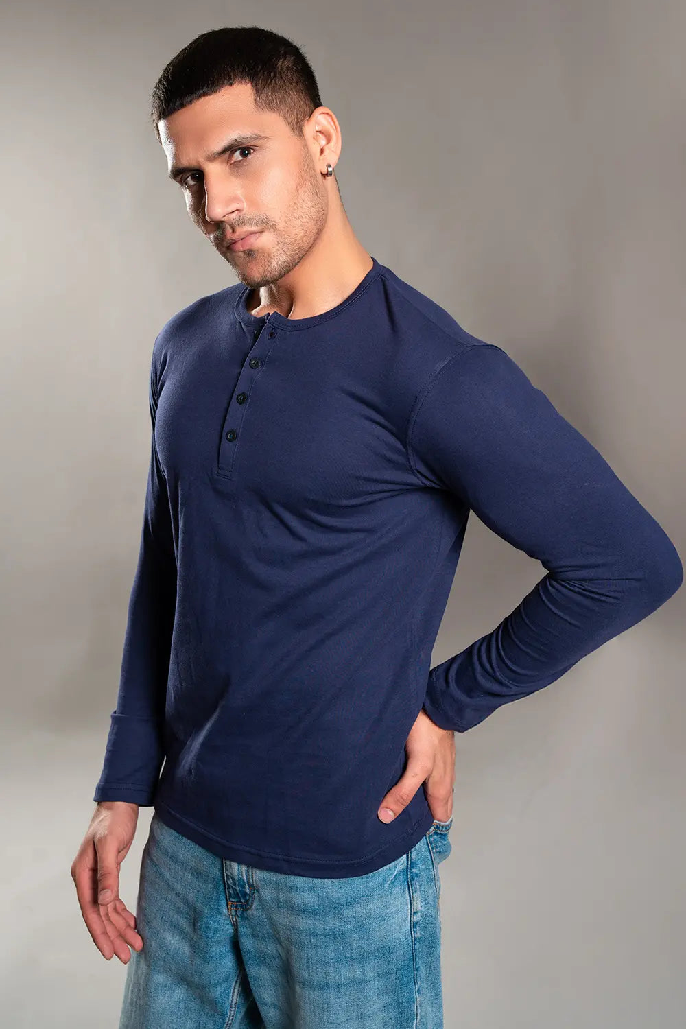 Navy Blue Henley