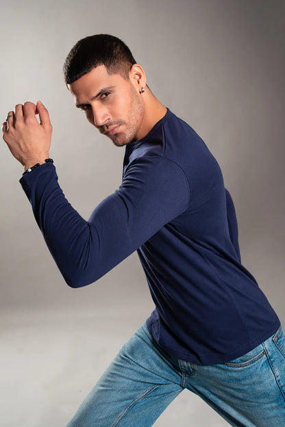 Navy Blue Henley