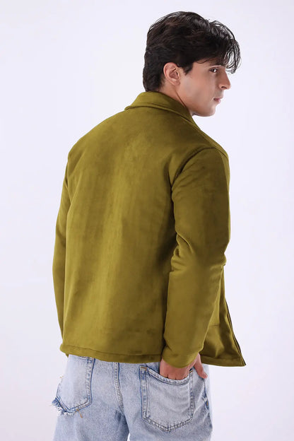 Olive Suede Jacket