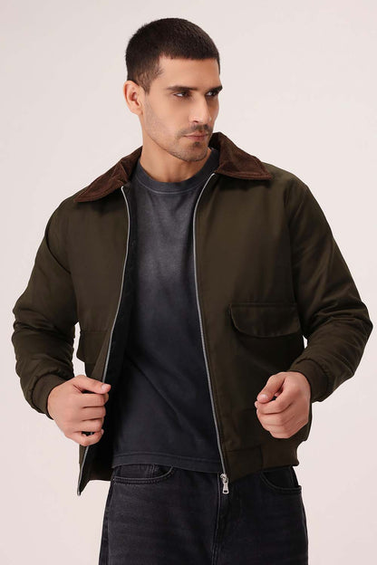 Olive Twill Jacket
