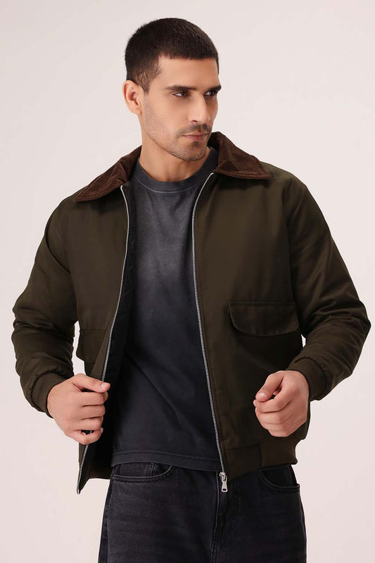 Olive Twill Jacket