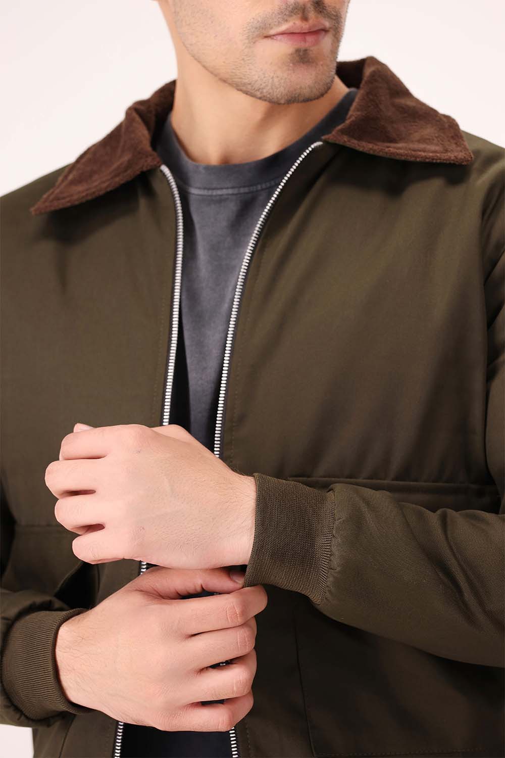 Olive Twill Jacket