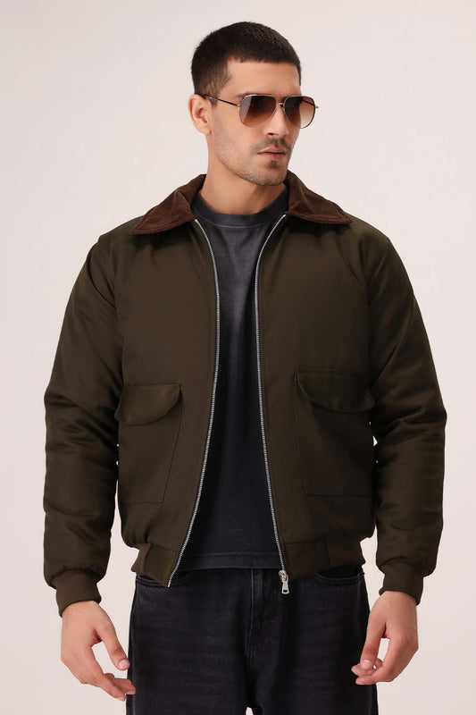 Olive Twill Jacket