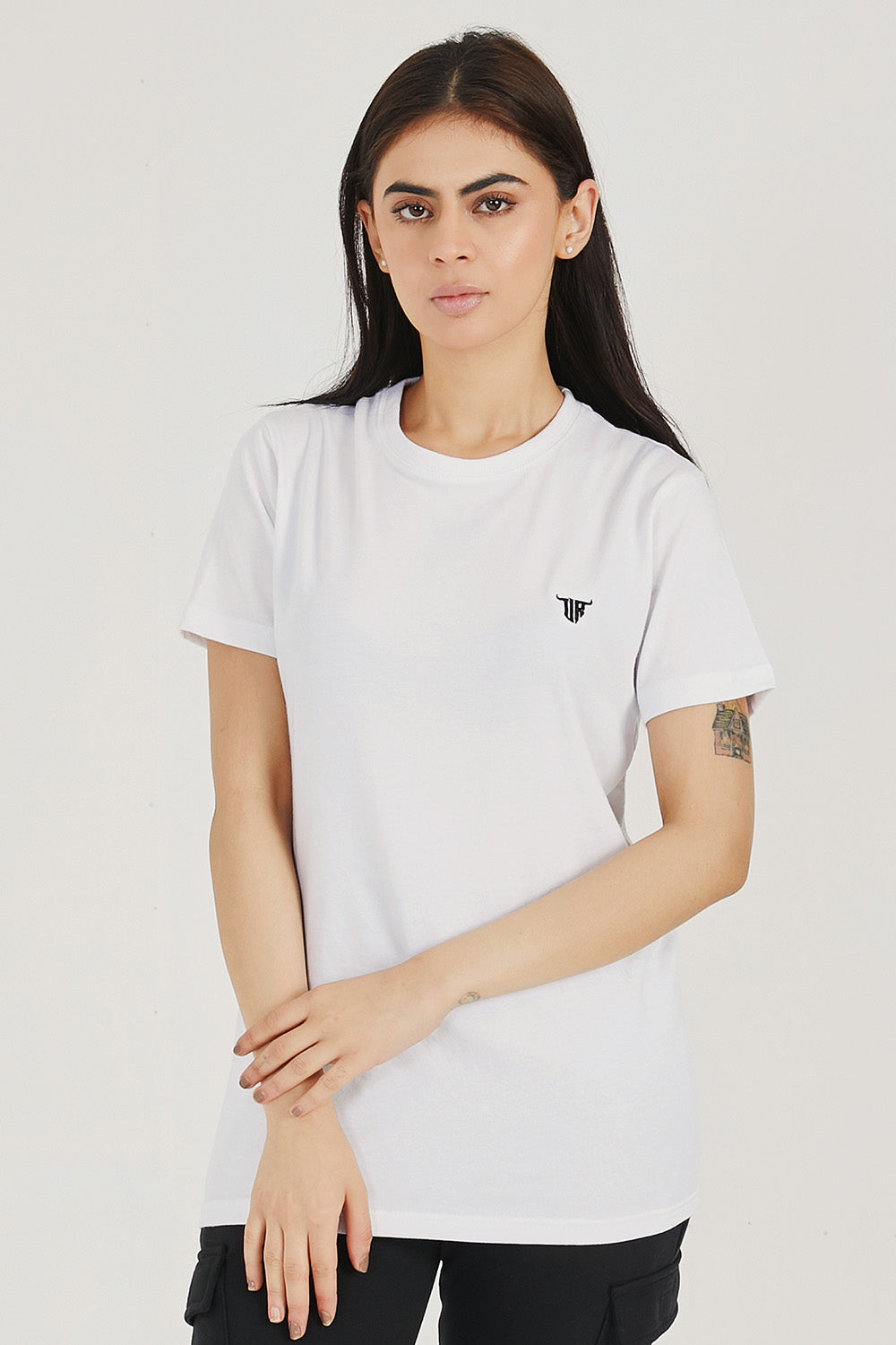 White Signature Crew Neck - W