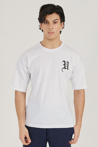 White Signature Oversized Tee