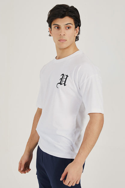 White Signature Oversized Tee