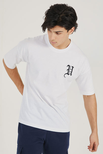 White Signature Oversized Tee
