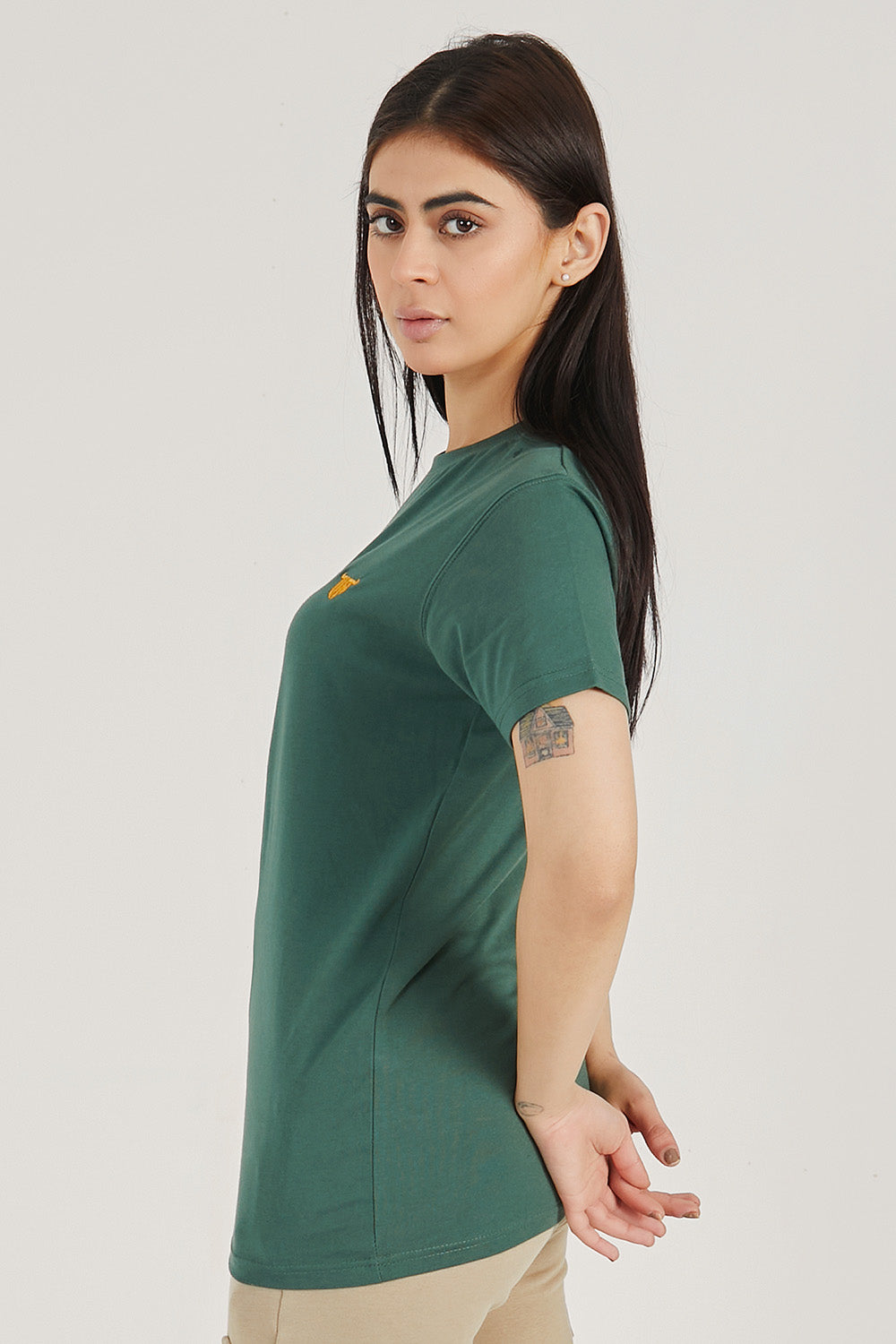 Green Signature Crew Neck - W