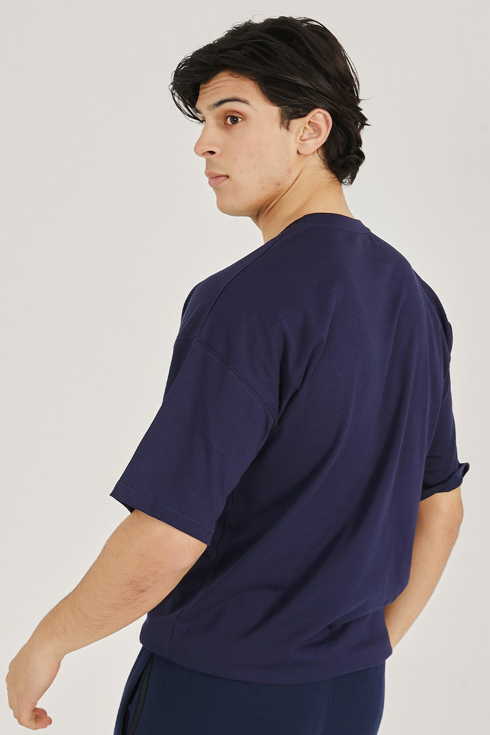 Blue Pocket Oversized Tee