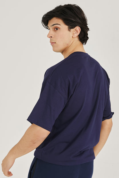 Blue Pocket Oversized Tee