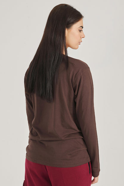 Brown Henley - W
