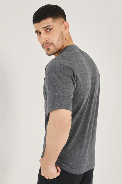 Charcoal Pocket Oversized Tee