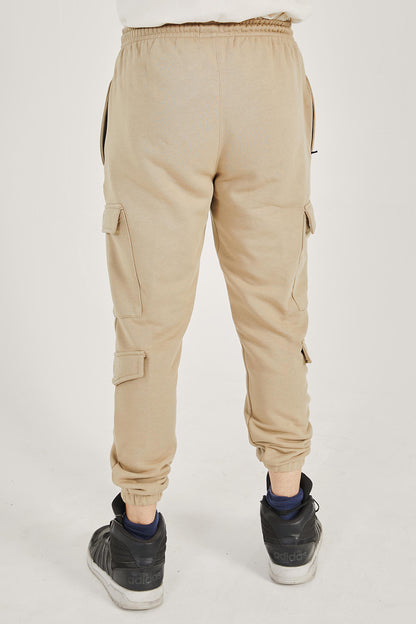 Khaki Cargo Jogger Pants