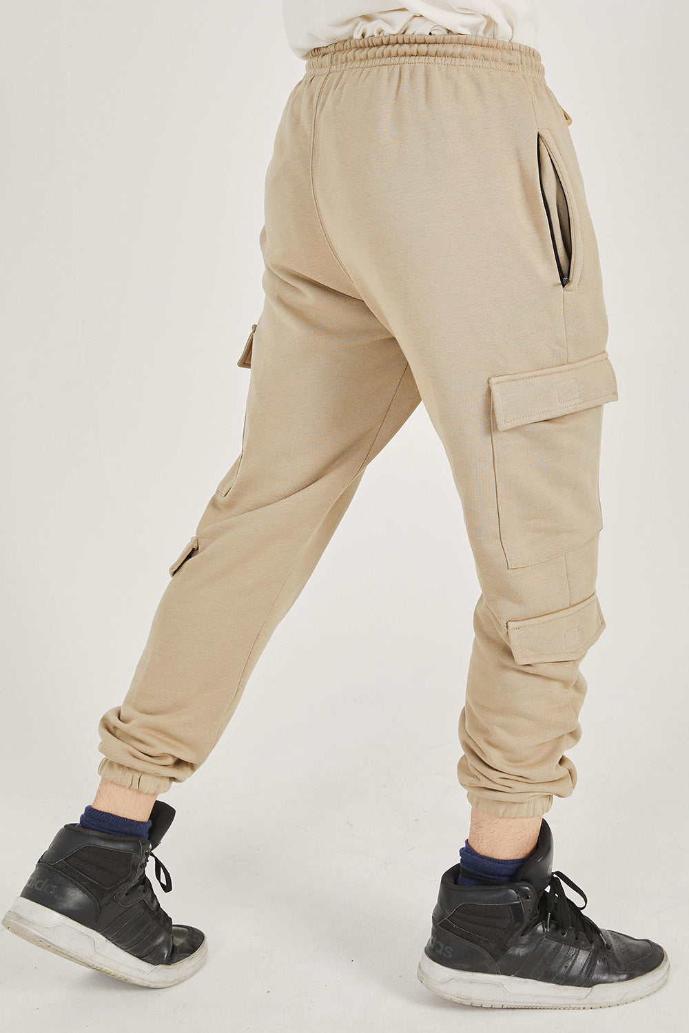 Khaki Cargo Jogger Pants