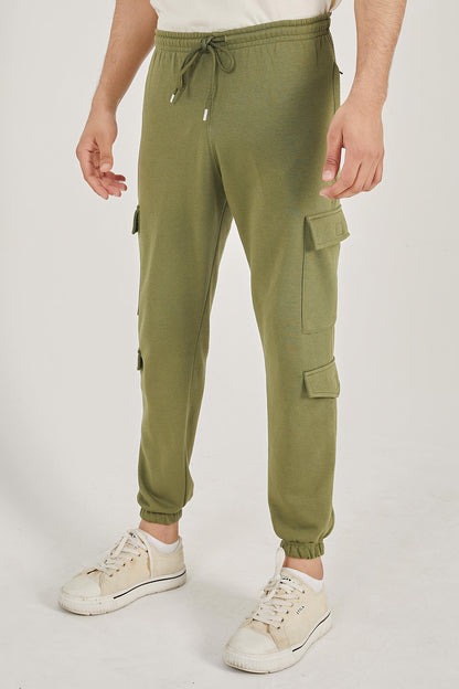 Olive Cargo Trousers