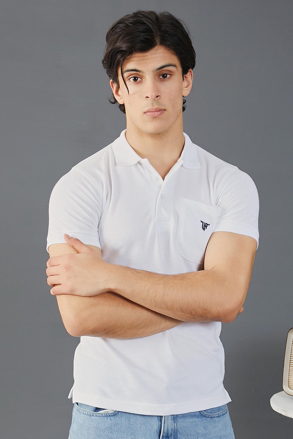 White Pocket Polo
