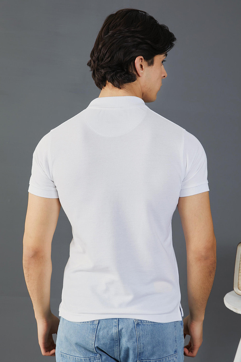 White Pocket Polo