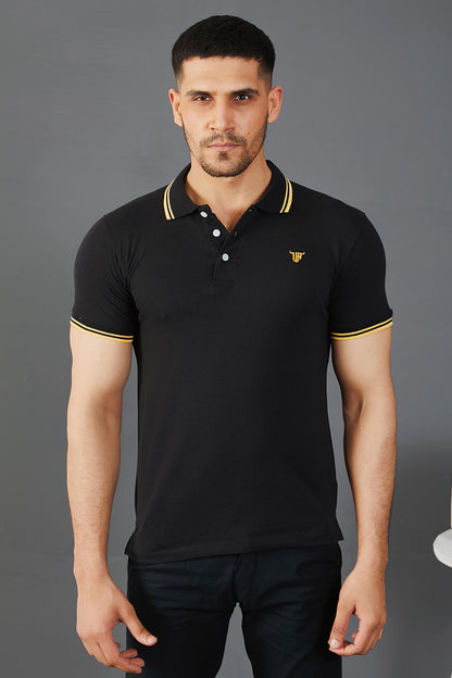 Gold Black Polo