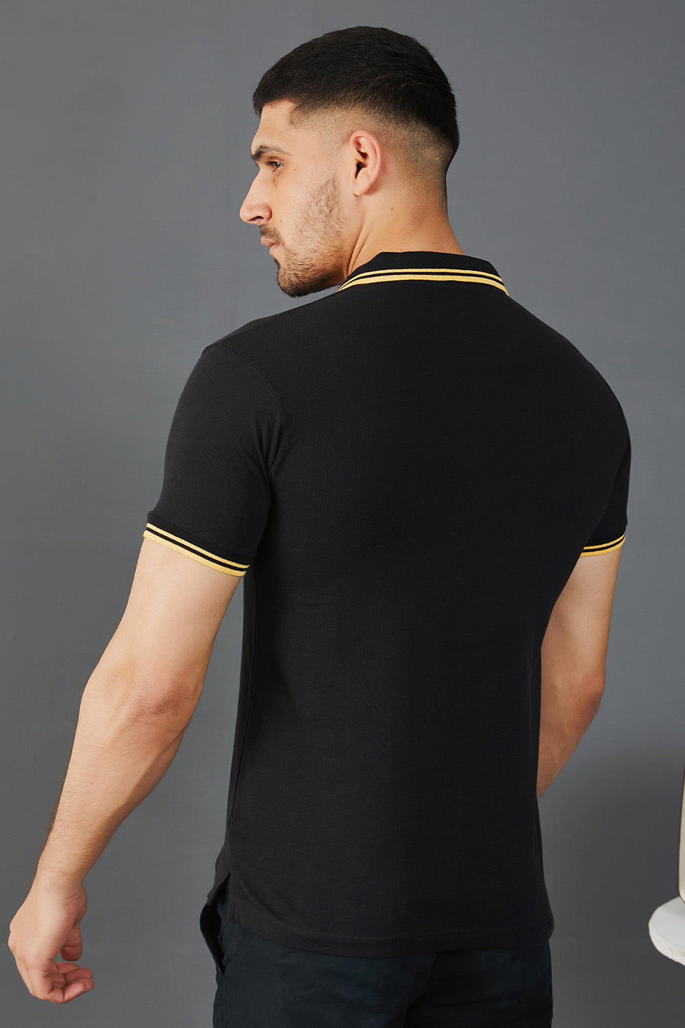 Gold Black Polo