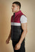 Tri Color Sleeveless Puffer Jacket