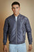 Charcoal Bomber Jacket with Flap Pockets