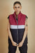 Tri Color Sleeveless Puffer Jacket - W