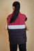 Tri Color Sleeveless Puffer Jacket - W