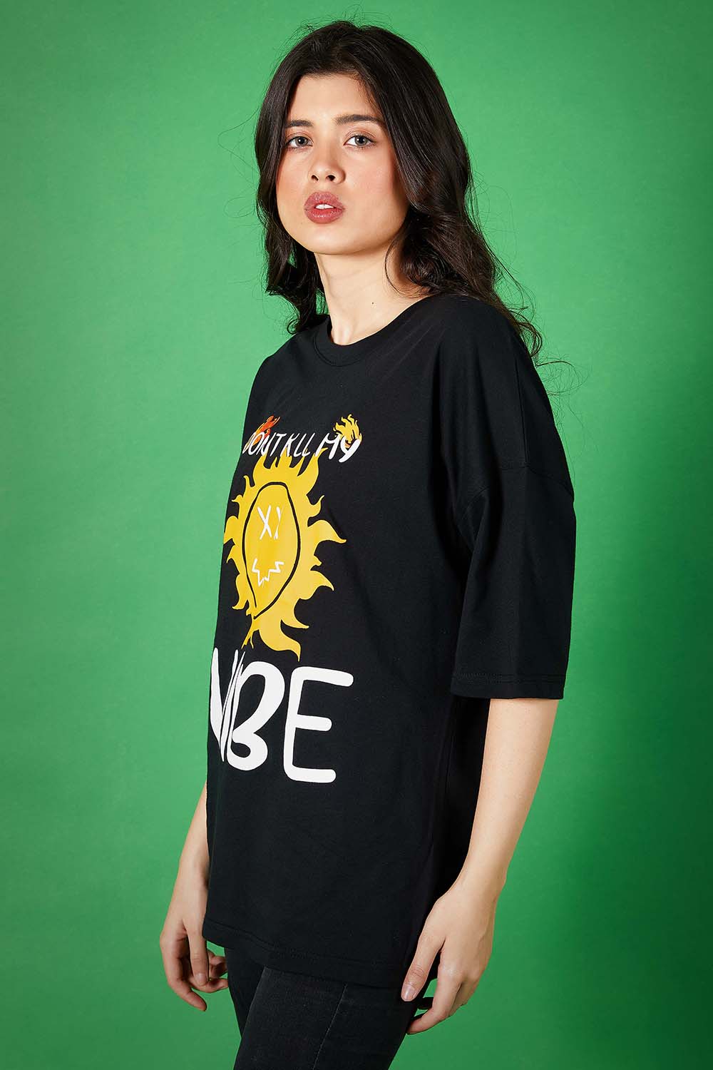 Dont Kill my Vibe Oversized Tee - W