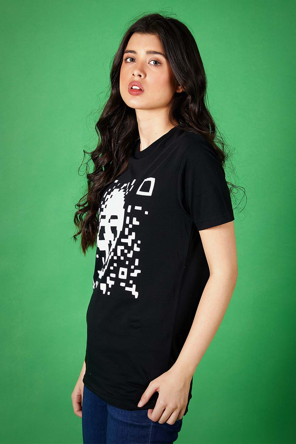 Skull QR Tee -W