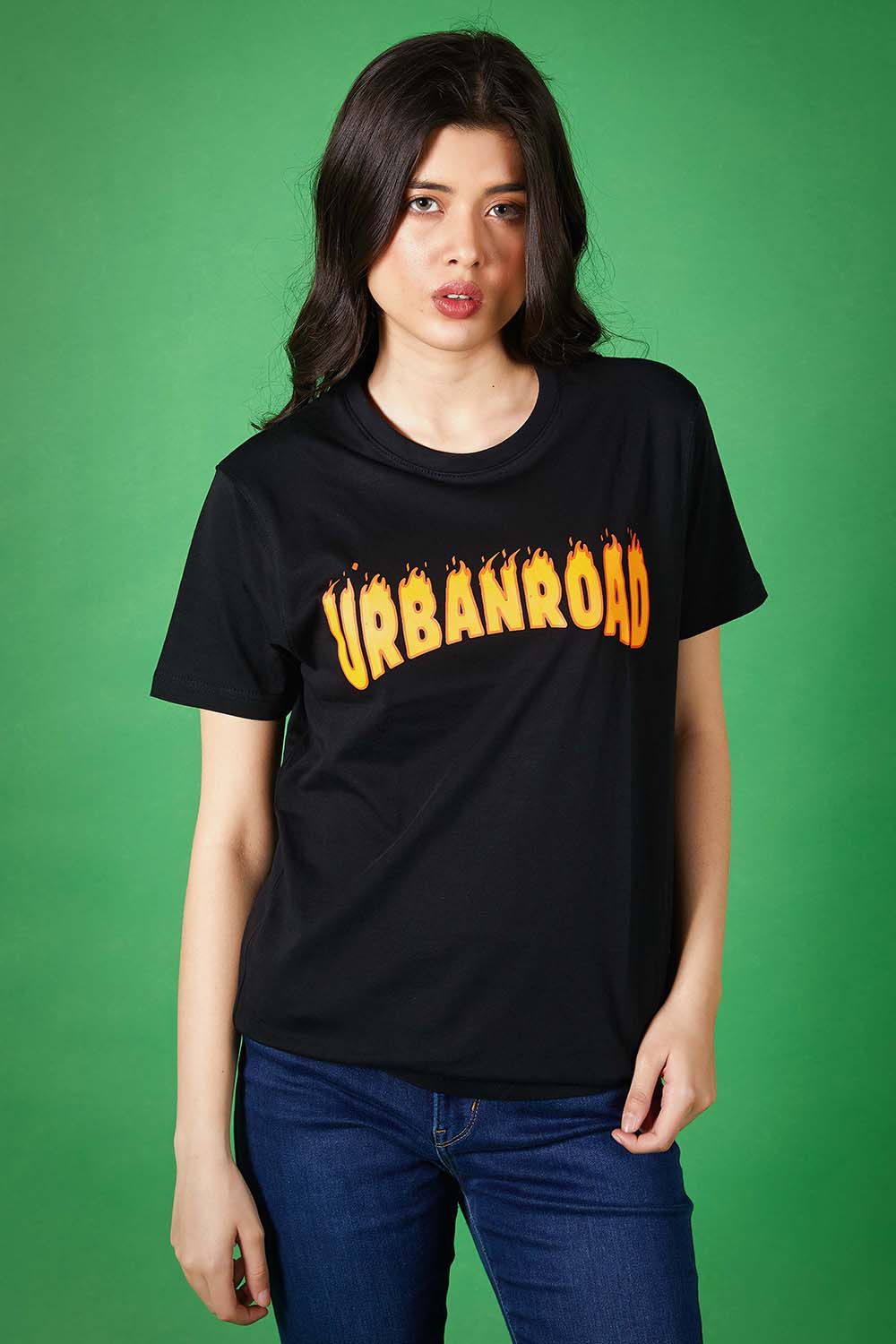 Urban Road Flames Tee - W